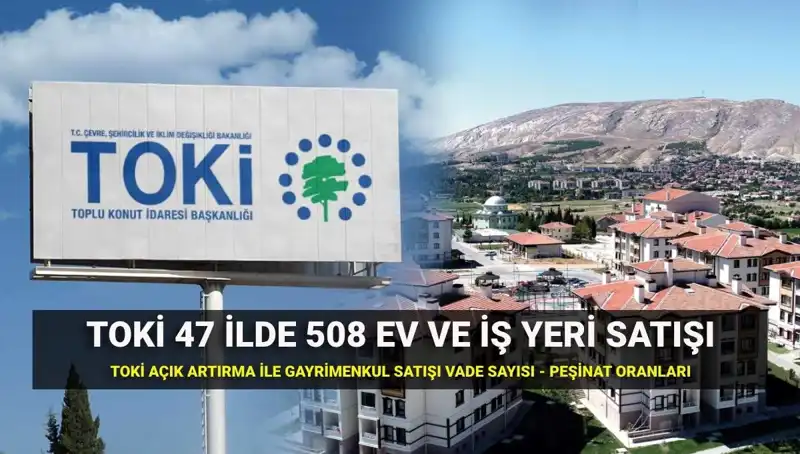 TOKİ 508 Konut ve İş Yeri Satışı: Şehirlerde Açık Artırma Heyecanı