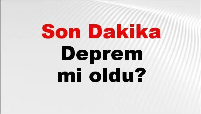 Kütahya'da Gerçekleşen Deprem ile İlgili Son Gelişmeler