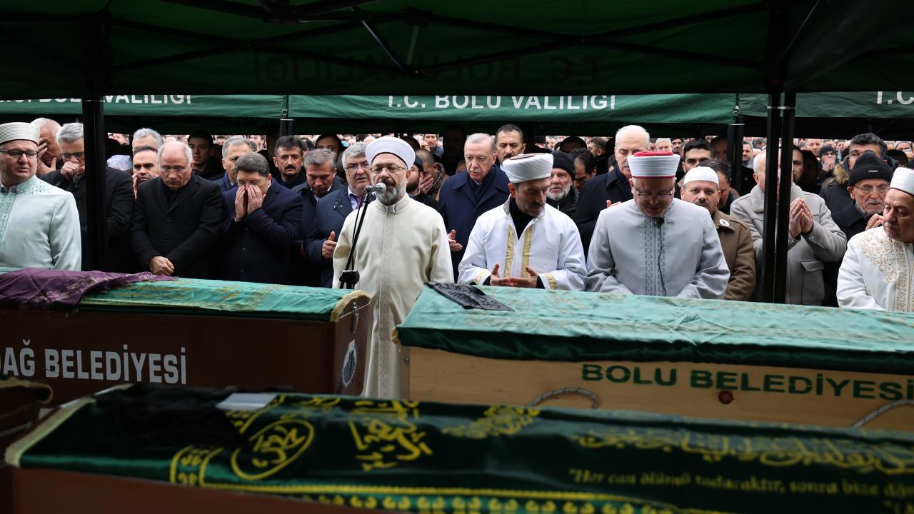 Cumhurbaşkanı Erdoğan Bolu'da yangın faciasını değerlendirdi